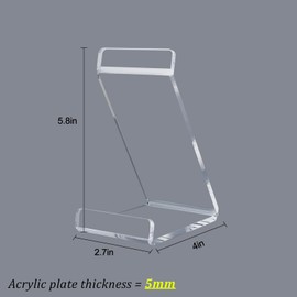 Antilope Vinyl Record Tabletop Display Stand, Now Playing Clear Acrylic Music Album LP Cover Desktop Display, Easel for Book Magzine Display Holder (1 Pack)