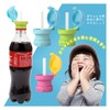 Straw Cap, 2 Pieces, Straw Cap, Stylish, Plastic Bottle, Straw