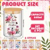 Shellwei 6 Pcs Christian Bible Glass Storage Jars with Airtight