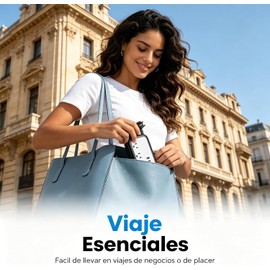LUKITO Regleta Multicontacto De Viaje, 3 Salidas AC y 3 USB (1 USB C), Extension Electrica De 1.45 m, Regleta Portátil De Pared con Enchufe Ultra Plano, para Oficina, Cruceros y Hoteles