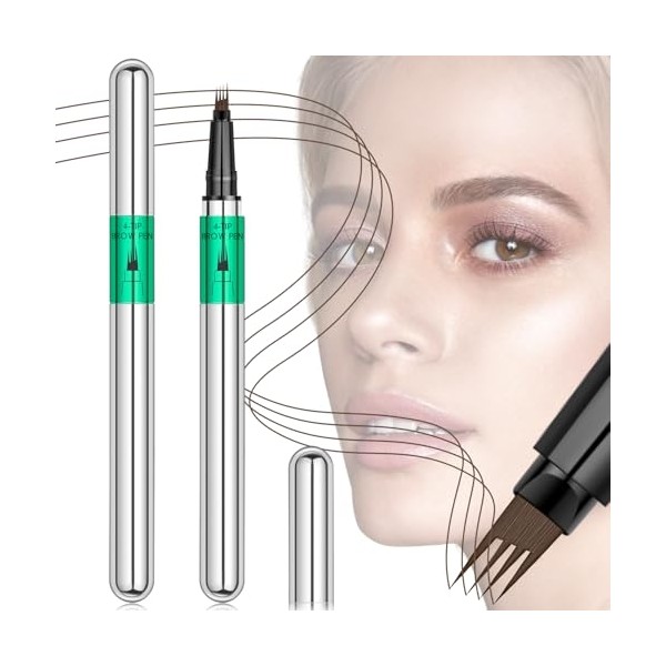 Microblading Eyebrow Pen, Waterproof Eyebrow Pencils for Women Brown Hair