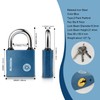 2 Pack Iron Padlock with Keys Heavy Duty Padlock High