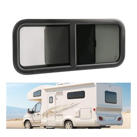 Wutist Universal 36" W x 15" H RV Window Horizontal Slide w/Mesh Screen,