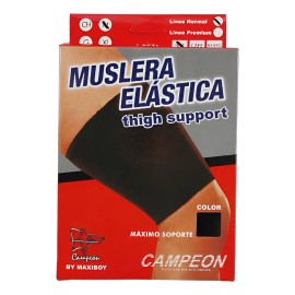 Muslera Elástica Campeón Negro – Banda de Resistencia para Entrenamiento