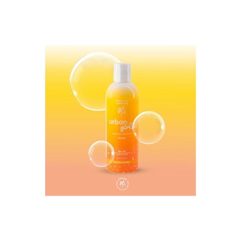 URBAN CURLS Shampoo Natural para Niñas Cabello Rizado 240 ml