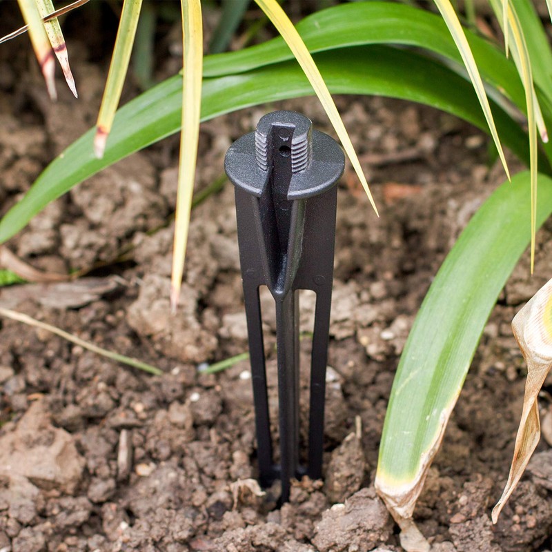 Landscape Lighting Stake Metal Outdoor Sturdy Solid Ground Spike Die-cast