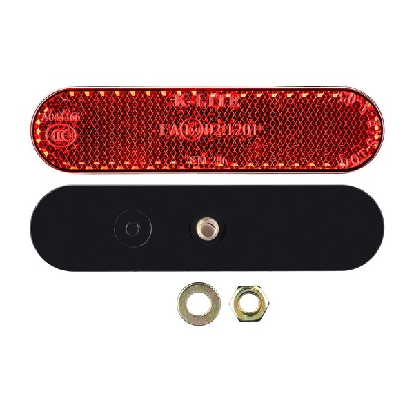 1 x Motorcycle Mini Reflector Number Plate Holder Rear Reflector