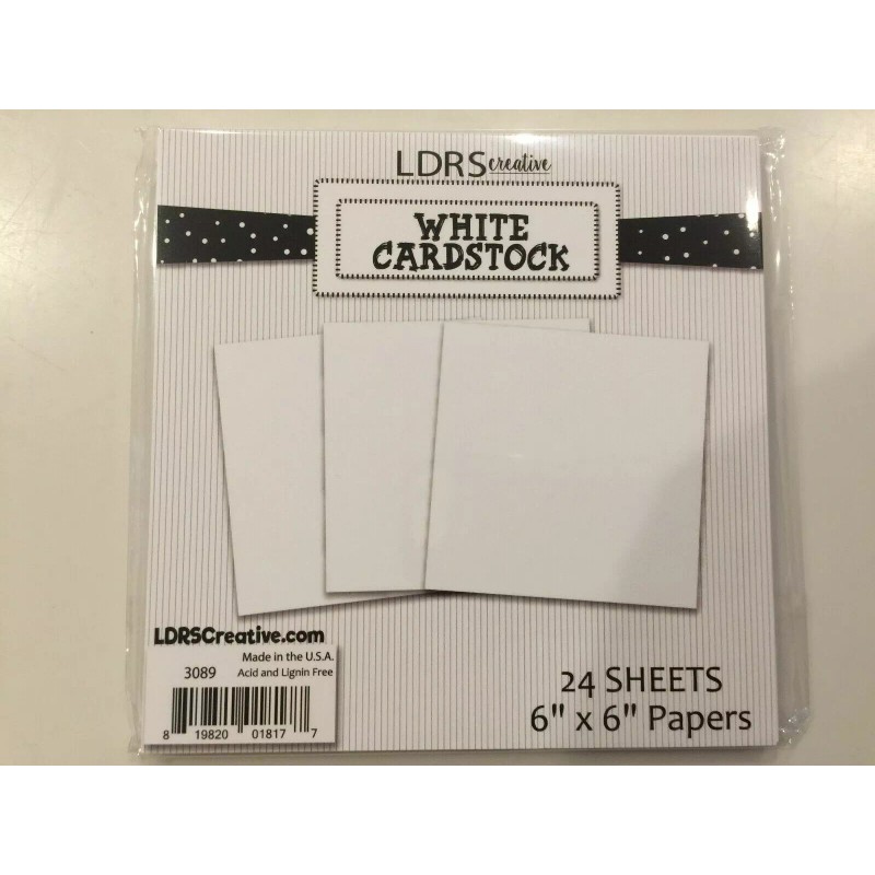 LDRS Creative - Pattern Play - WHITE CARDSTOCK - 6