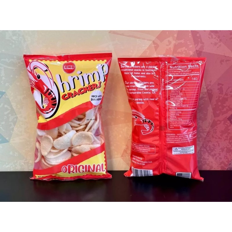 DnD Kerupuk Udang Shrimp Crakcers Shrimp Chips Made with Real
