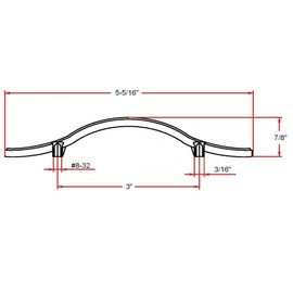 Design House 203281 Victorian Cabinet and Drawer Pull Handle, Oil Rubbed Bronze