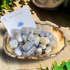 BellaMira Blue Lace Agate Tumblestone Healing Crystal, Single Polished Stone,