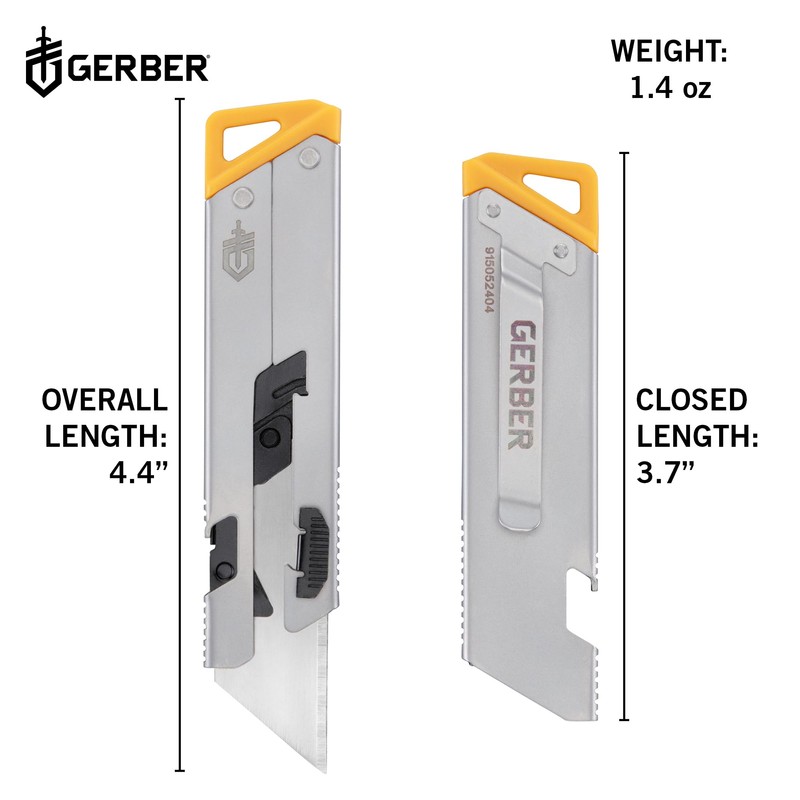 Gerber Gear EAB Slim Compact Utility Knife, Clips to Pocket