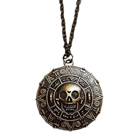 TCB Creations Jack Pirate Sparrow Aztec Coin PENDANT Necklace