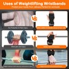 Weight Lifting Wrist Strap, Double-Layer Leather Wrist Straps for Gym