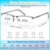 WEIMELTOY 3 Pack Blue Light Blocking Reading Glasses for Men,