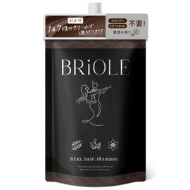 [7 in 1 / 5 Minutes for Gray Hair] Cream Shampoo, Henna, Color Shampoo, Color Treatment, Botanical, Women's, Men's, Briore, 8.8 oz (250 g)