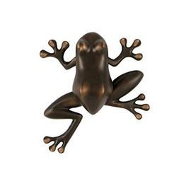 Tree Frog Door Knocker - Oiled Bronze (Premium Size)