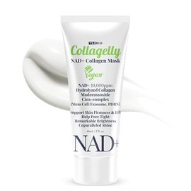 NAD+ Collagelly - Máscara de colágeno vegano – 2.1 onzas líquidas con 10,000 ppm NAD+, NMN, complejo de exosomas – Cuidado de la piel coreano | Cara s