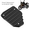 Black Motorcycle Kickstand Extension Plate Aluminium Alloy Side Stand Enlarger