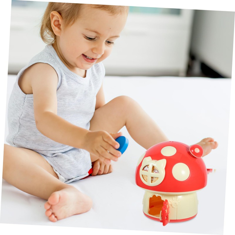 Kisangel Mushroom Shaped Piggy Bank Decorative Saving Pot for Plastic