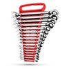 Jaeger 16pc MM/Metric Reversible Ratcheting Combination Wrench Set With Lock-In