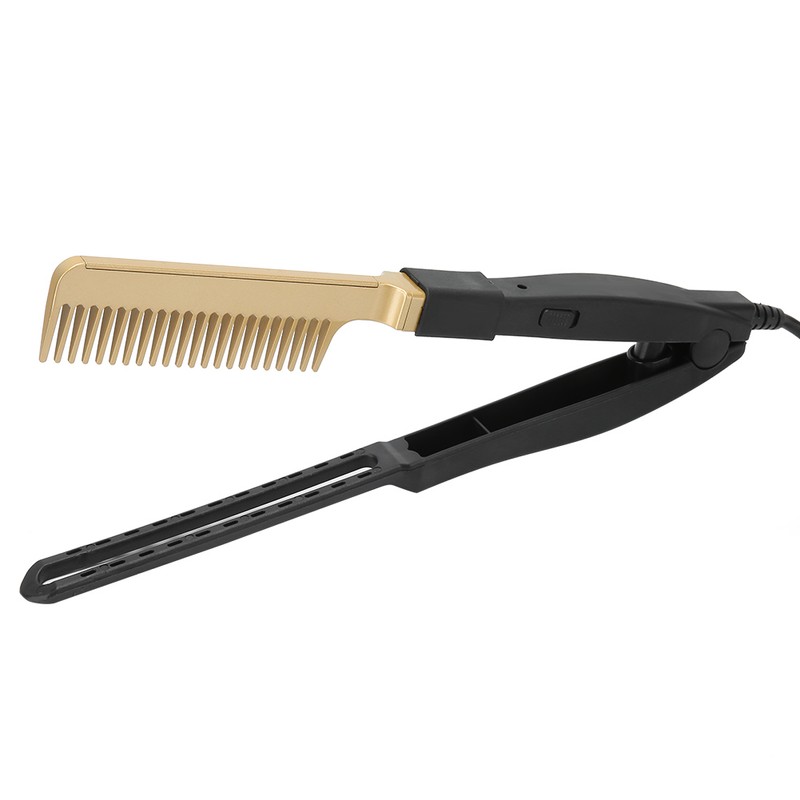 Electric Heating Comb WetDry Use Hair Straightening Hot Brush Hairdressing