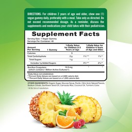 Nature's Truth Kids Probiotic Gummies | 40 Count | Mixed Fruit Flavor | Vegan, Non-GMO & Gluten Free Supplement