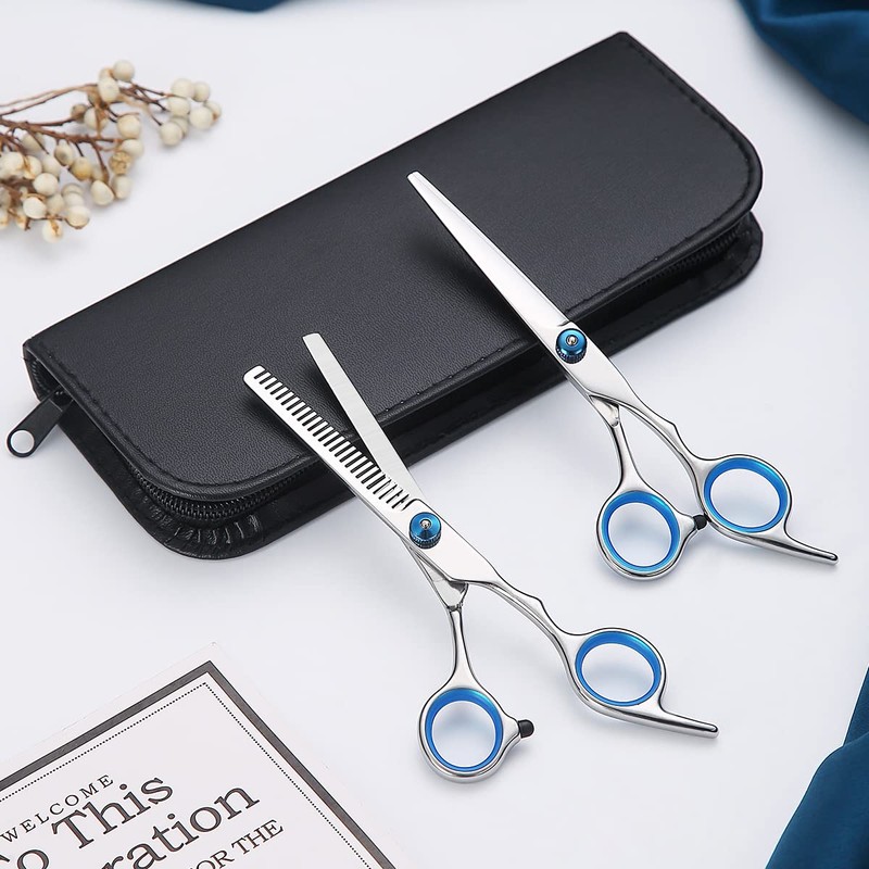 Kyraton Hair Cutting Scissors 2 Pack Professional Thinning Scissors for