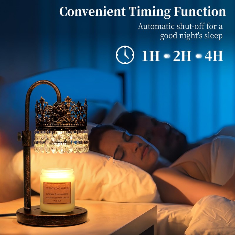 DMBOSS Candle Warmer Lamp with Timer Dimmer Adjustable Height with