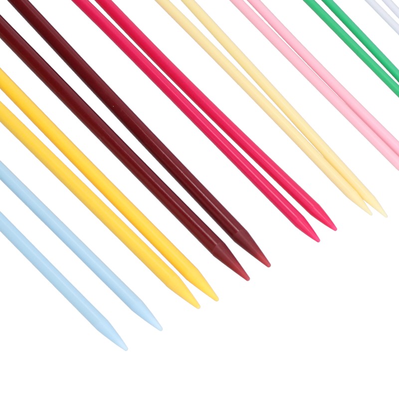20Pcs Knitting Needles Multicolour Portable 26cm Sweater Needle Plastic Weaving