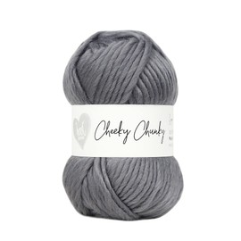 Wool Couture Cheeky Super Chunky Yarn - Super Soft Merino 100% Wool Yarn for Knitting and Crocheting Crafts, Sweaters, Blankets, and More - Granite Grey, 100g Ball - 1-Pack