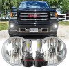 SHENKENUO For 2014-2015 GMC Sierra 1500 Fog lights Clear Bumper