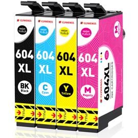 Clywenss 604 XL Cartridges Compatible with Epson 604XL Printer Cartridges for Expression Home XP-3200 XP-4200 XP-2205 XP-3205 XP-4205 XP-2200 XP3200 Workforce WF-2930 WF-2935 WF-2950 WF-2910 DWF, Pack