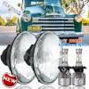 JESUO Pair 7" Inch LED Car Headlight Parts Round HI/LO