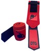 Defy The Gods Weightlifting Wrist Wraps (Red x Black)
