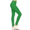 Leggings Depot Women's 3" Waistband Yoga High Waisted Solid Leggings