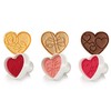 Tescoma 630856 Cookie Cutters with Stamp Set of 3 Hearts