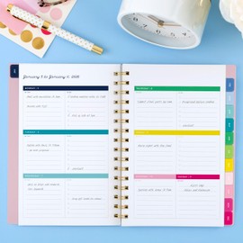 AT-A-GLANCE 2026 Planner, Simplified by Emily Ley, Weekly & Monthly, 5.5" x 8.5", Small, Pink (EL48-200-26)