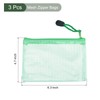 YOKIVE 3 Pack Mesh Zipper Bags, A6 Mesh File Pockets