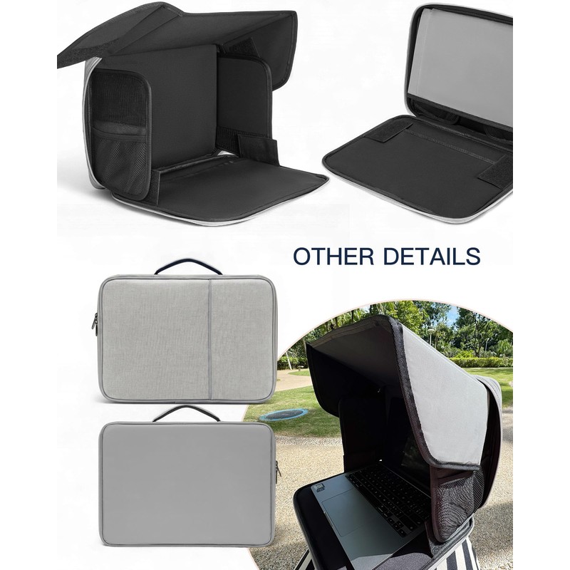 Laptop Sun Shade, Fits 13-16 inch Laptop, UV-Heat Reflective &