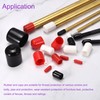 sourcing map 50 Pack 1/4"(6mm) ID Black Screw Thread Protectors