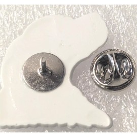 Beagle Dog Head With Flowers Small Flat Acrylic Pin Tie Tac