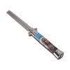 Men Spring Comb Pocket Size Stainless Steel Teeth Foldable Brush