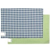 namioto haf102104 Placemat, Navy & Green Check