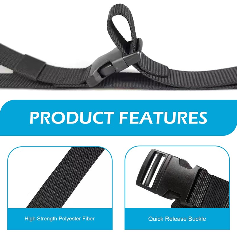 Zikefest 2PCS Car Battery Tie Down Strap, Adjustable Buckle Battery