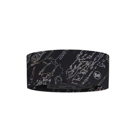 BUFF®| Fascia CoolNet UV® Wide Confortevole, Protezione UPF 50, Sport, Elastico, Materiale riciclato, Alta qualità, Taglia unica Nero