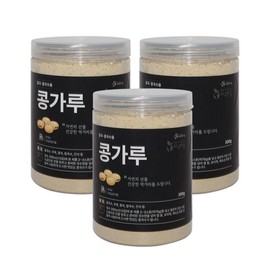 Earth Village 지구마을 쪄서볶아 몸에좋은 콩국수용 콩가루 300g 3개 Earth Village Steamed and Stir-Fried Healthy Soybean Powder for Kongguksu 300g x 3