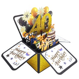 Asmallgf Happy 40th Birthday Greeting Card