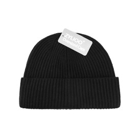 Zylioo XXL Brimless Beanie Hats for Big Heads Large Docker Cap Trawler Fisherman Watch Caps Oversized Knitted Winter Cuffed Hats