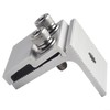 1/4 Pieces Solar Panel Clamps Aluminum Solar Panel Mounting Brackets